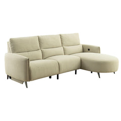 Galten Latte Left-Facing Power Sectional - Ornate Home