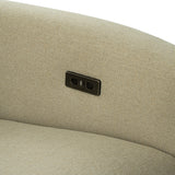 Galten Latte Left-Facing Power Sectional - Ornate Home
