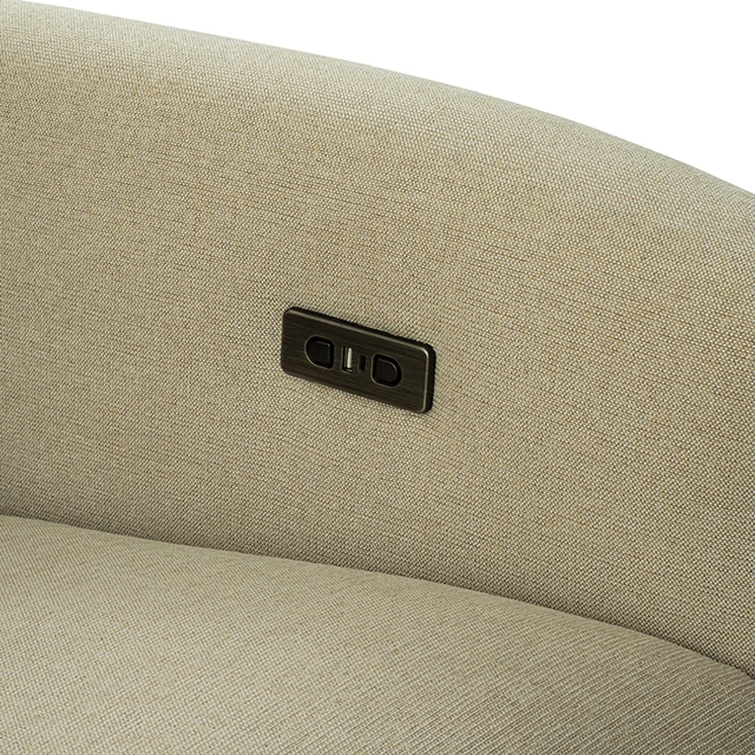 Galten Latte Left-Facing Power Sectional - Ornate Home