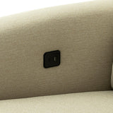 Galten Latte Left-Facing Power Sectional - Ornate Home