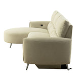 Galten Latte Right-Facing Power Sectional - Ornate Home