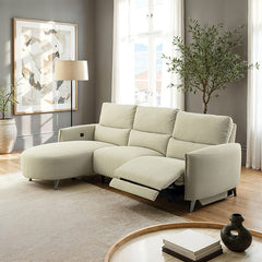 Galten Latte Right-Facing Power Sectional - Ornate Home