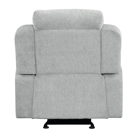 Galya Light Gray Motion Glider Recliner - Ornate Home