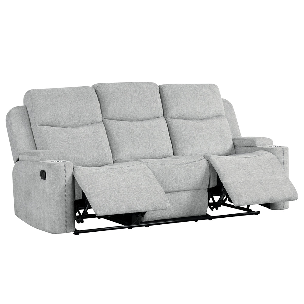 Galya Light Gray Motion Sofa - Ornate Home