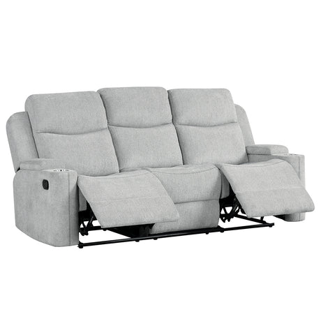 Galya Light Gray Motion Sofa - Ornate Home