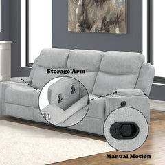 Galya Light Gray Motion Sofa - Ornate Home