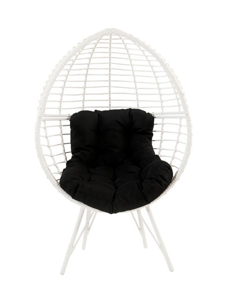 Galzed Black & White Patio Lounge Chair - Ornate Home