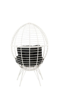Galzed Black & White Patio Lounge Chair - Ornate Home