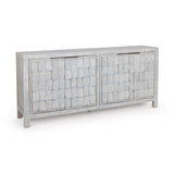 Gama Blue Washed 4 Door Cabinet - Ornate Home