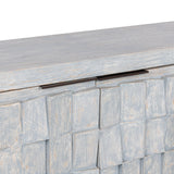 Gama Blue Washed 4 Door Cabinet - Ornate Home