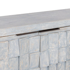 Gama Blue Washed 4 Door Cabinet - Ornate Home
