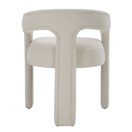 Gamarya White Chenille Side Chair (Set of 2) - Ornate Home