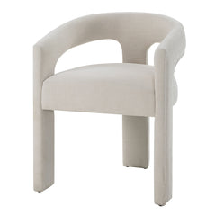Gamarya White Chenille Side Chair (Set of 2) - Ornate Home