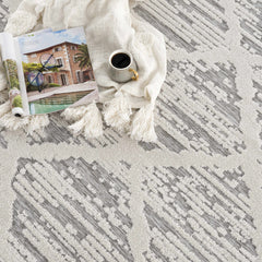 Gambang 3D Trellis Outdoor Area Rug - Clearance - Ornate Home