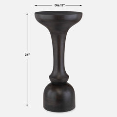 Gambit Black Hourglass Accent Table - Ornate Home