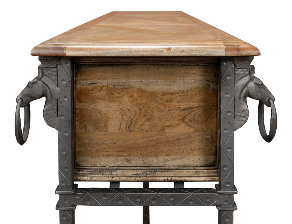 Game Of Thornes Tan Console Table - Ornate Home
