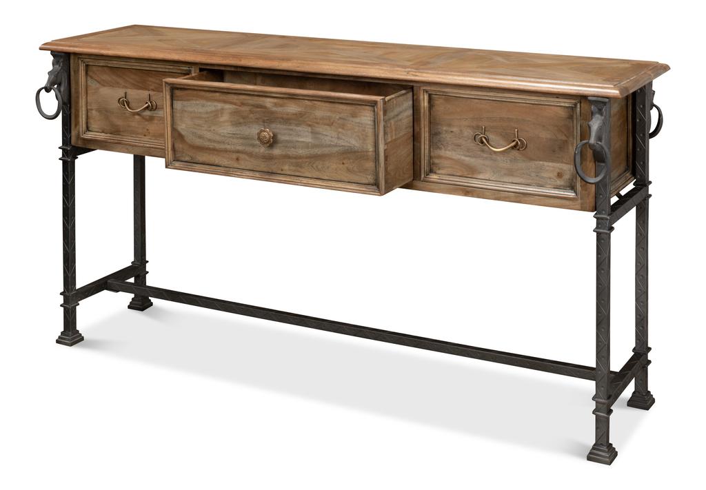 Game Of Thornes Tan Console Table - Ornate Home