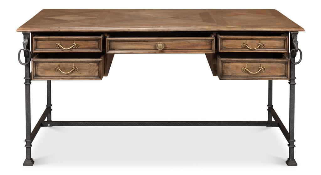 Game Of Thornes Tan Desk - Ornate Home