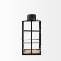 Gamfield Medium Black Metal and Glass Lantern - Ornate Home