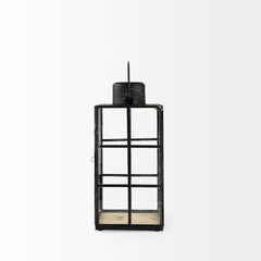 Gamfield Medium Black Metal and Glass Lantern - Ornate Home