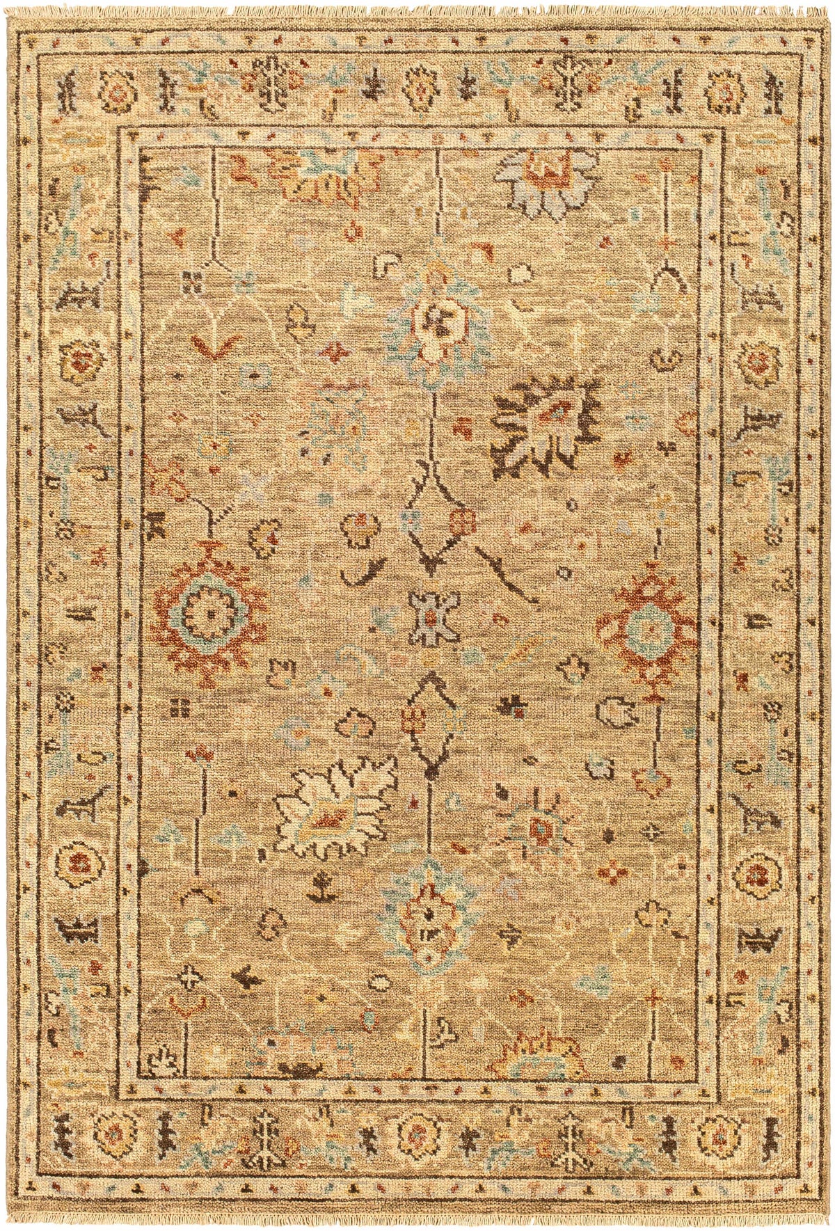 Gammad Hand Knotted Wool Area Rug - Clearance - Ornate Home