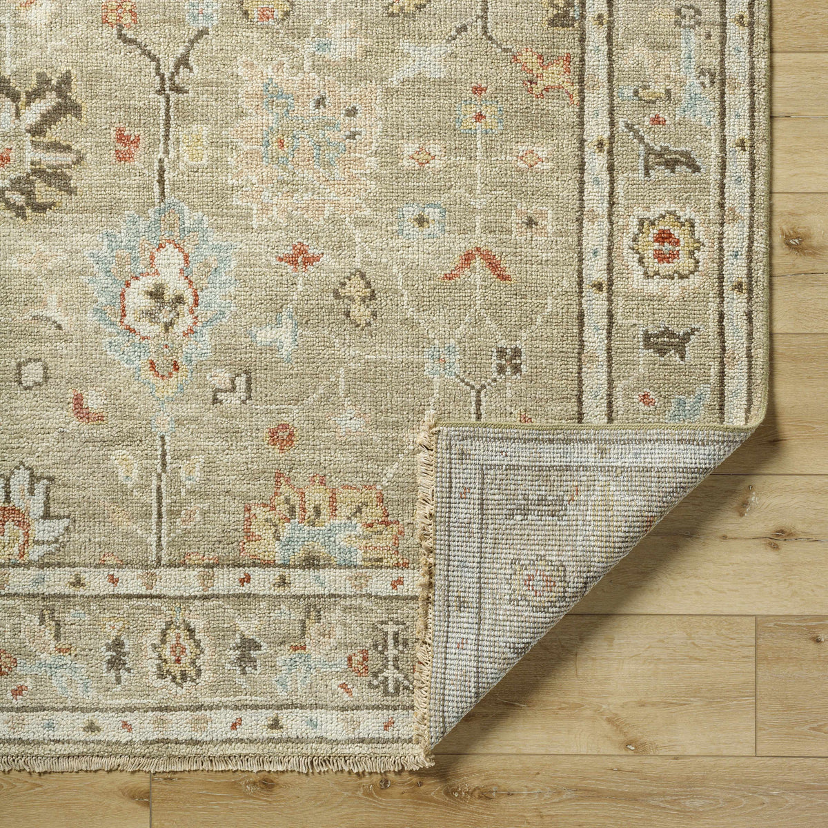 Gammad Hand Knotted Wool Area Rug - Clearance - Ornate Home