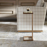 Gamora Gold/Green Marble Drink Table - Ornate Home