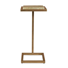 Gamora Gold/Green Marble Drink Table - Ornate Home