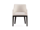 Gansevoort Faux Leather Dining Armchair in Cream - Ornate Home
