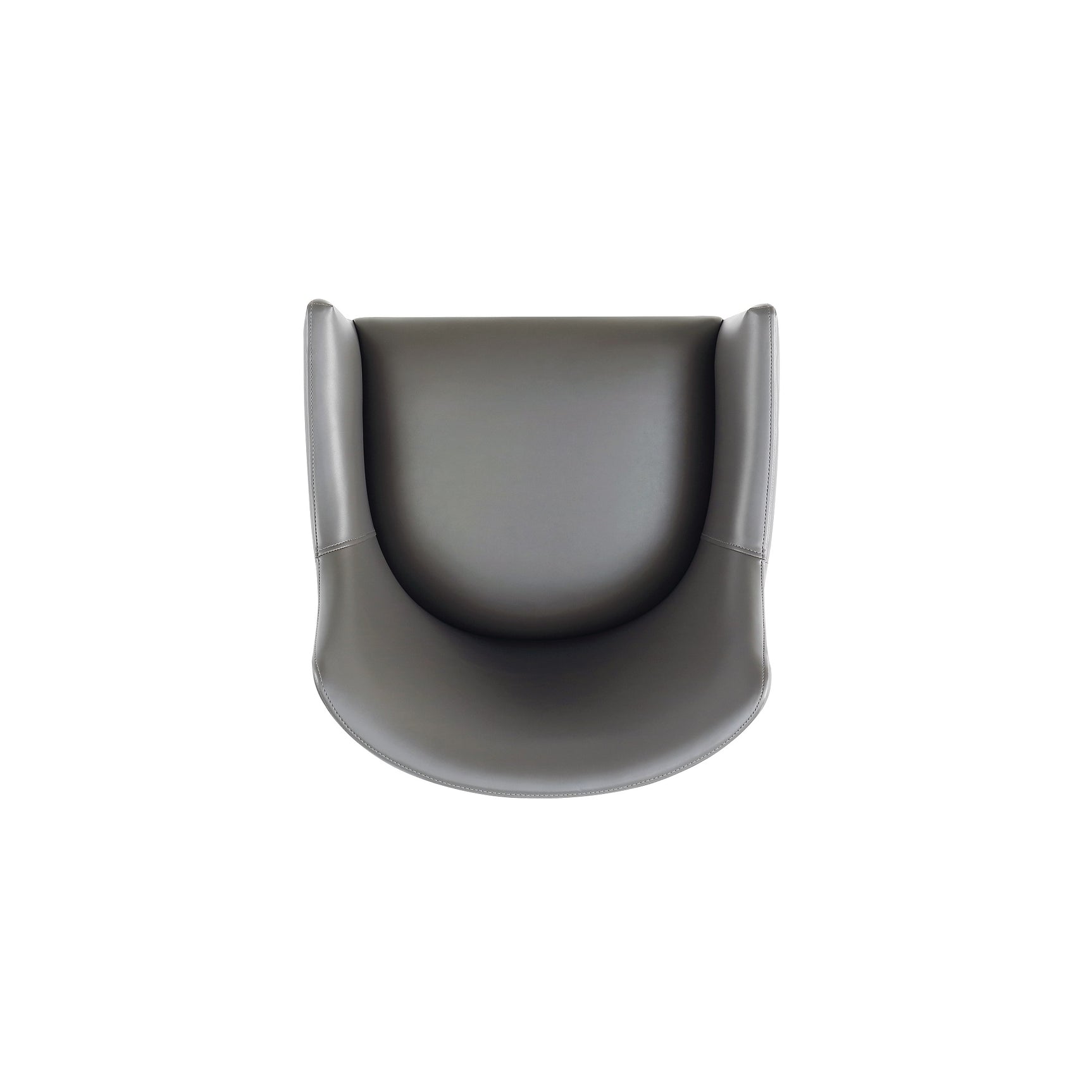 Gansevoort Faux Leather Dining Armchair in Pebble Grey - Ornate Home