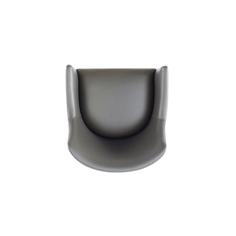 Gansevoort Faux Leather Dining Armchair in Pebble Grey (set of 2) - Ornate Home