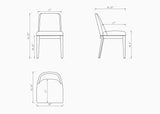 Gansevoort Faux Leather Dining Chair in Cream (set of 4) - Ornate Home