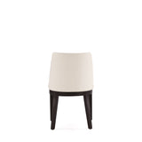 Gansevoort Faux Leather Dining Chair in Cream (set of 4) - Ornate Home