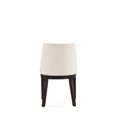 Gansevoort Faux Leather Dining Chair in Cream (set of 4) - Ornate Home