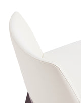 Gansevoort Faux Leather Dining Chair in Cream (set of 4) - Ornate Home