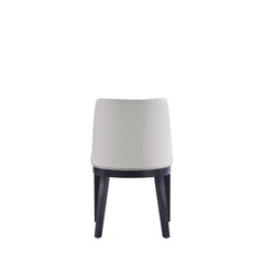 Gansevoort Faux Leather Dining Chair in Light Grey (set of 2) - Ornate Home