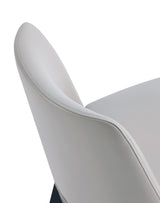 Gansevoort Faux Leather Dining Chair in Light Grey (set of 4) - Ornate Home