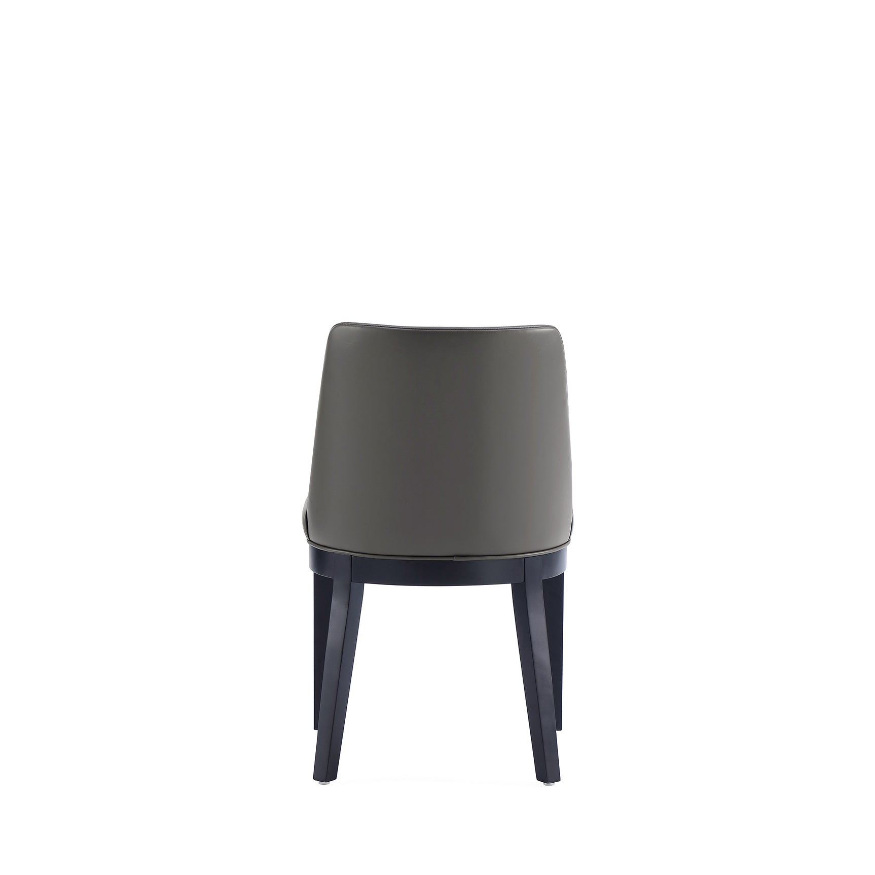 Gansevoort Faux Leather Dining Chair in Pebble Grey (set of 4) - Ornate Home
