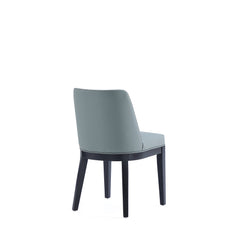 Gansevoort Faux Leather Dining Chair in Pewter (set of 2) - Ornate Home