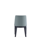 Gansevoort Faux Leather Dining Chair in Pewter (set of 2) - Ornate Home