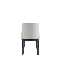 Gansevoort Faux Leather Dining Chair in Stone Grey (set of 2) - Ornate Home