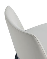 Gansevoort Faux Leather Dining Chair in Stone Grey (set of 4) - Ornate Home