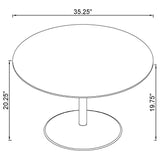 Ganso Black 3-piece Round Glass Top Coffee and End Table Set - Ornate Home