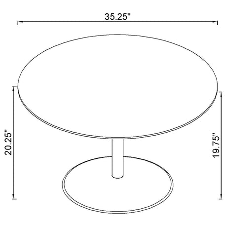 Ganso Black 3-piece Round Glass Top Coffee and End Table Set - Ornate Home