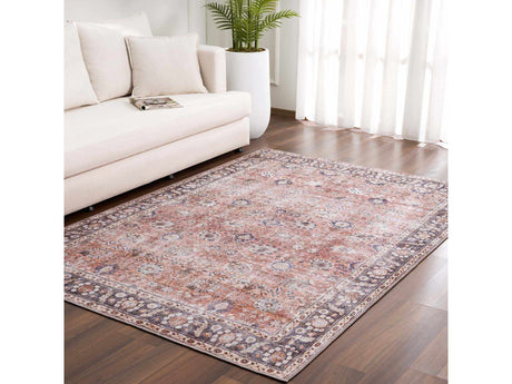 Ganyangan Red Washable Rug - Ornate Home