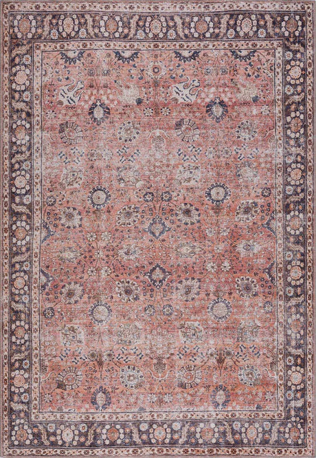 Ganyangan Red Washable Rug - Ornate Home