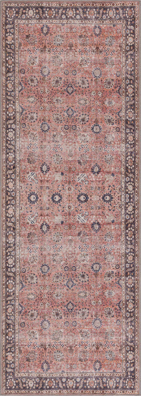 Ganyangan Red Washable Rug - Ornate Home