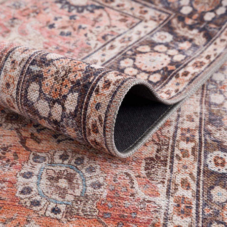 Ganyangan Red Washable Rug - Ornate Home