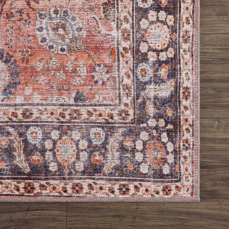 Ganyangan Red Washable Rug - Ornate Home