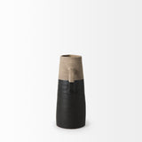 Garand Black/Natural Small Two-Toned Ceramic Jug - Ornate Home
